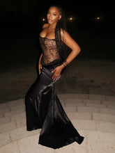 Black Color Women Sexy Lace Strapless Long Bandage Dress Celebrate Fashion Nightclub Party Birthday Outfit 2025 New Style